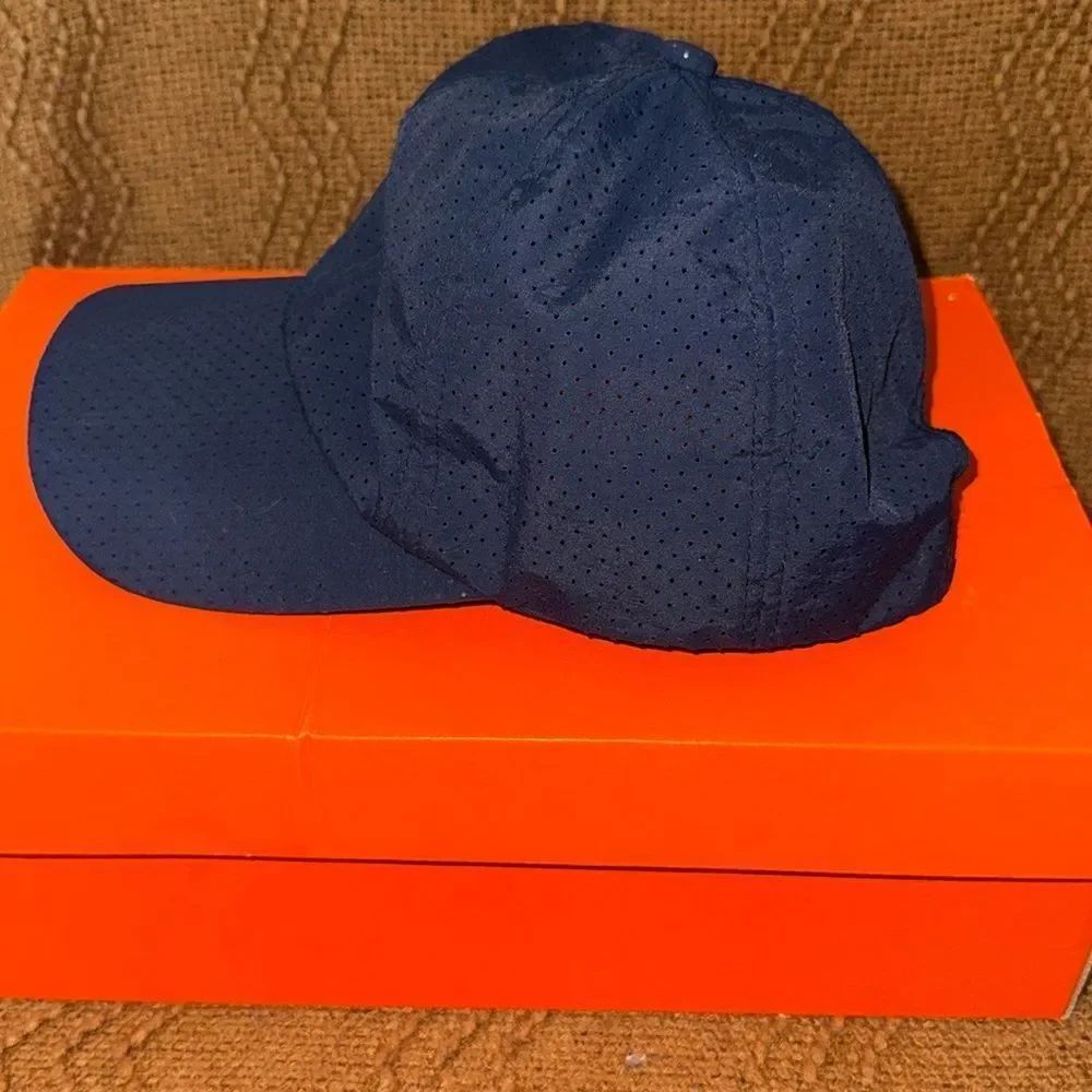 Navy Blue Perforated Cap - Picture 2 of 4